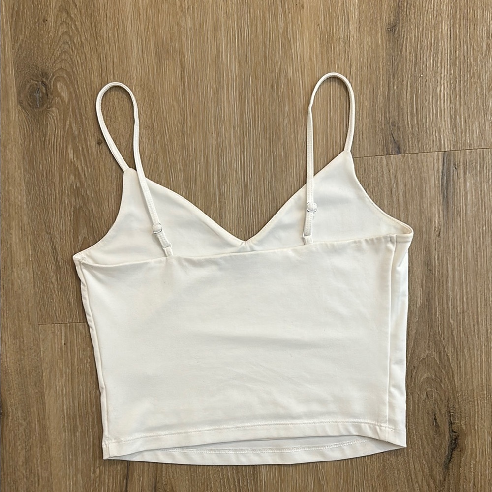 Dynamite White Sleeveless Crop Camisole - Picture 3 of 4